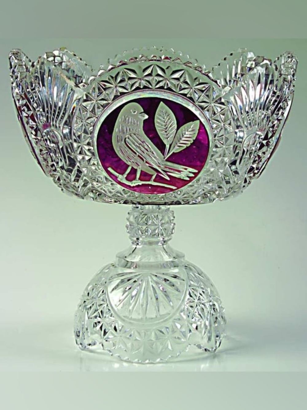 HOFBAUER Byrdes Collection, The Ruby Round Compote